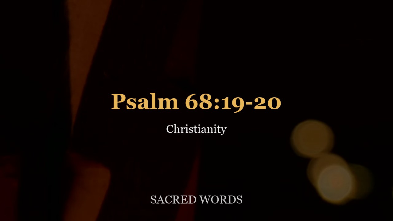 Psalm 68:19-20